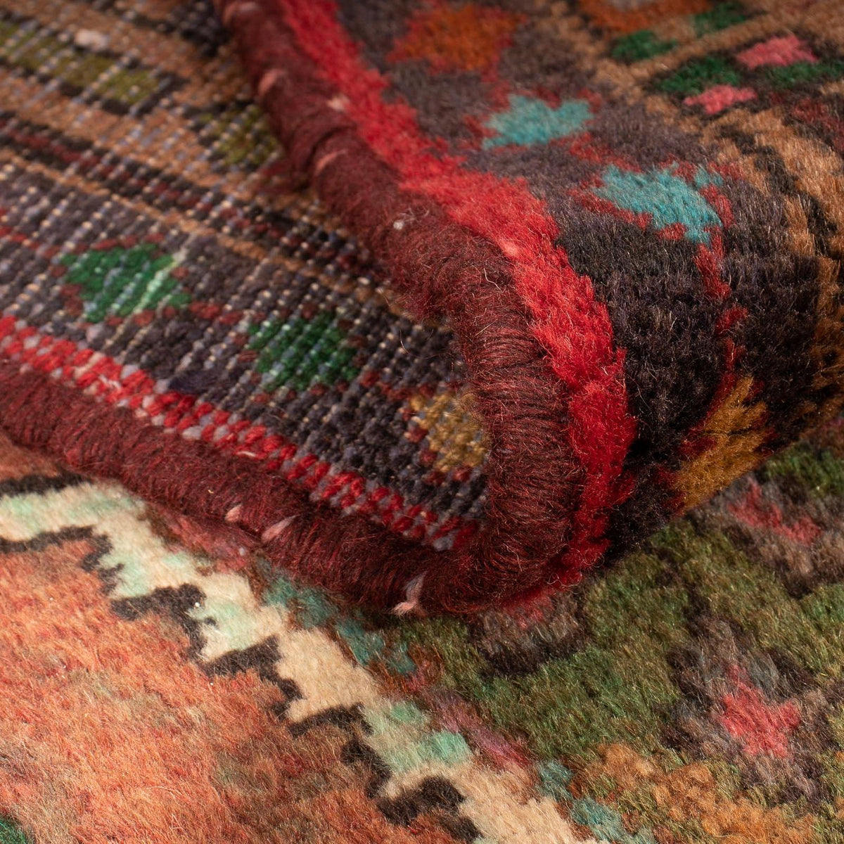 Loper Perzisch Tapijt - Nomadisch - 290 x 86 cm - licht rood