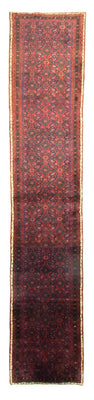 Loper Perzisch Tapijt - Nomadisch - 410 x 80 cm - rood