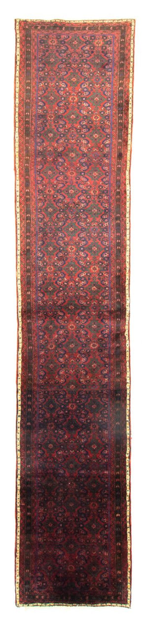 Loper Perzisch Tapijt - Nomadisch - 410 x 80 cm - rood