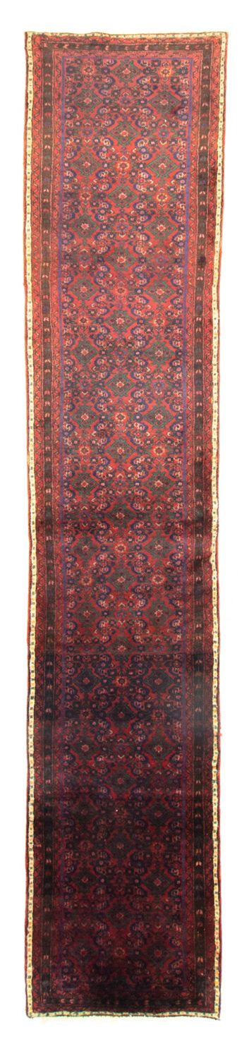 Loper Perzisch Tapijt - Nomadisch - 410 x 80 cm - rood
