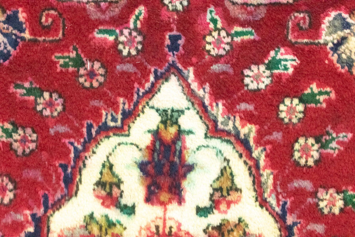 Loper Perzisch tapijt - Tabriz - 417 x 85 cm - rood