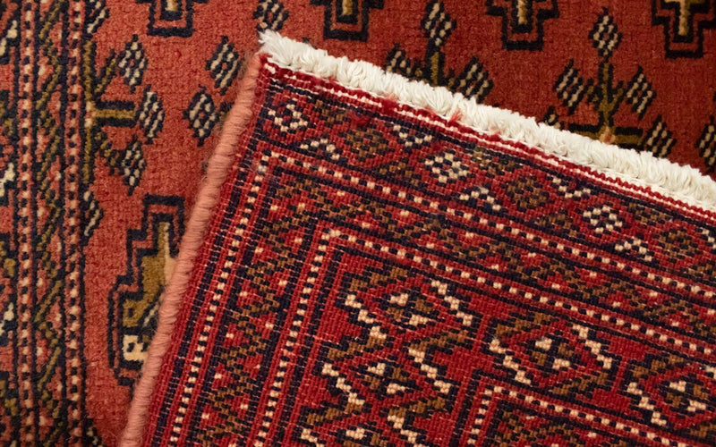 Turkaman tapijt - 130 x 60 cm - rood
