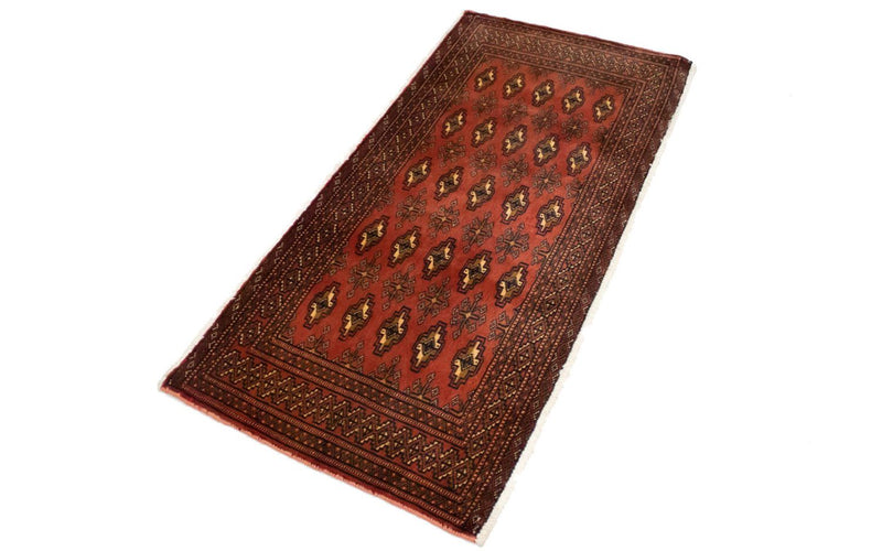 Turkaman tapijt - 130 x 60 cm - rood