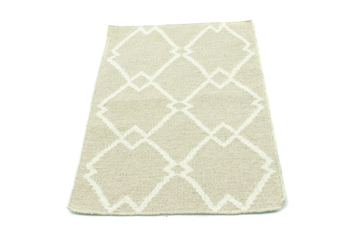 Kelim tapijt - Trendy - 90 x 60 cm - beige