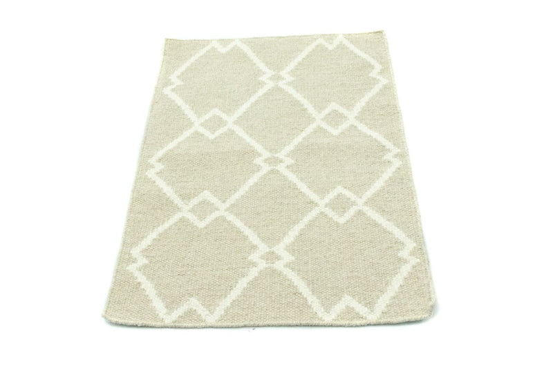Kelim tapijt - Trendy - 90 x 60 cm - beige