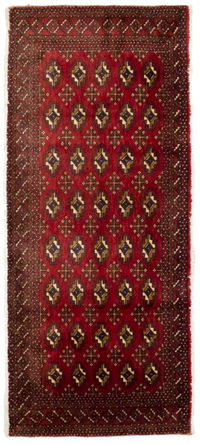 Turkaman tapijt - 130 x 60 cm - rood