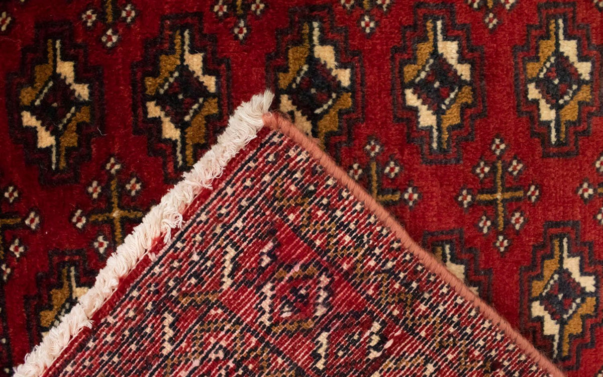Turkaman tapijt - 130 x 60 cm - rood