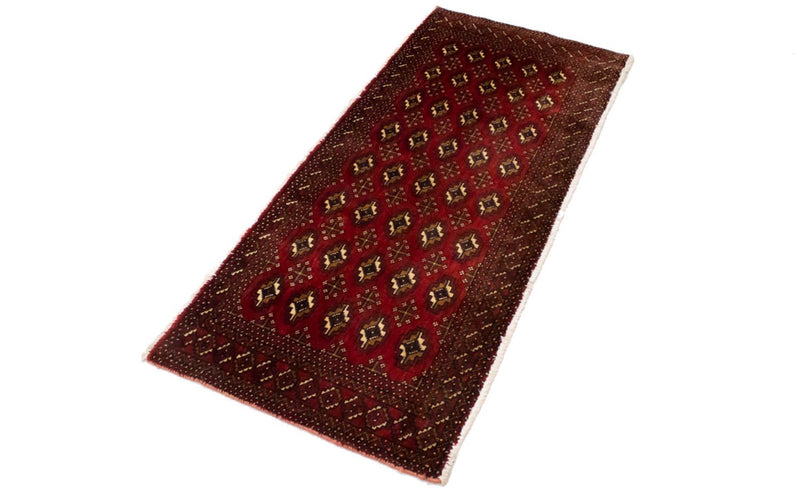 Turkaman tapijt - 130 x 60 cm - rood