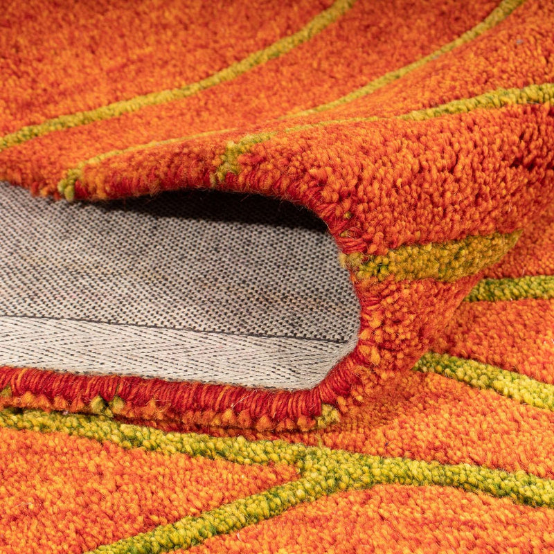 Wollen tapijt - 193 x 137 cm - roest