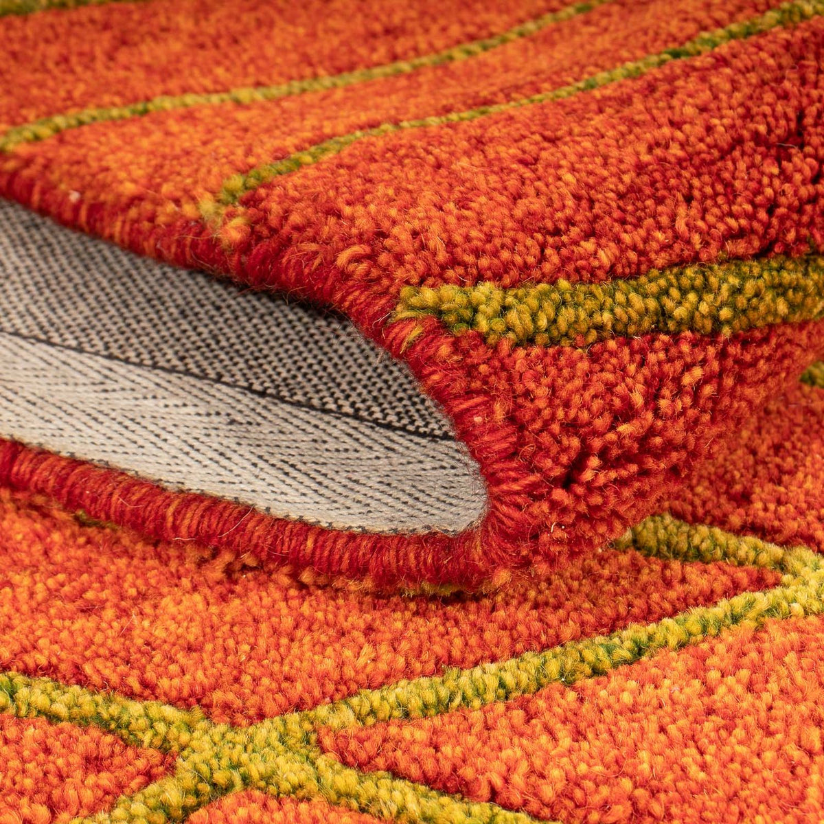 Wollen tapijt - 195 x 136 cm - roest