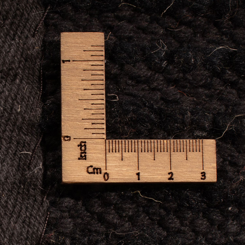 Hoogpolig tapijt - 216 x 150 cm - zwart