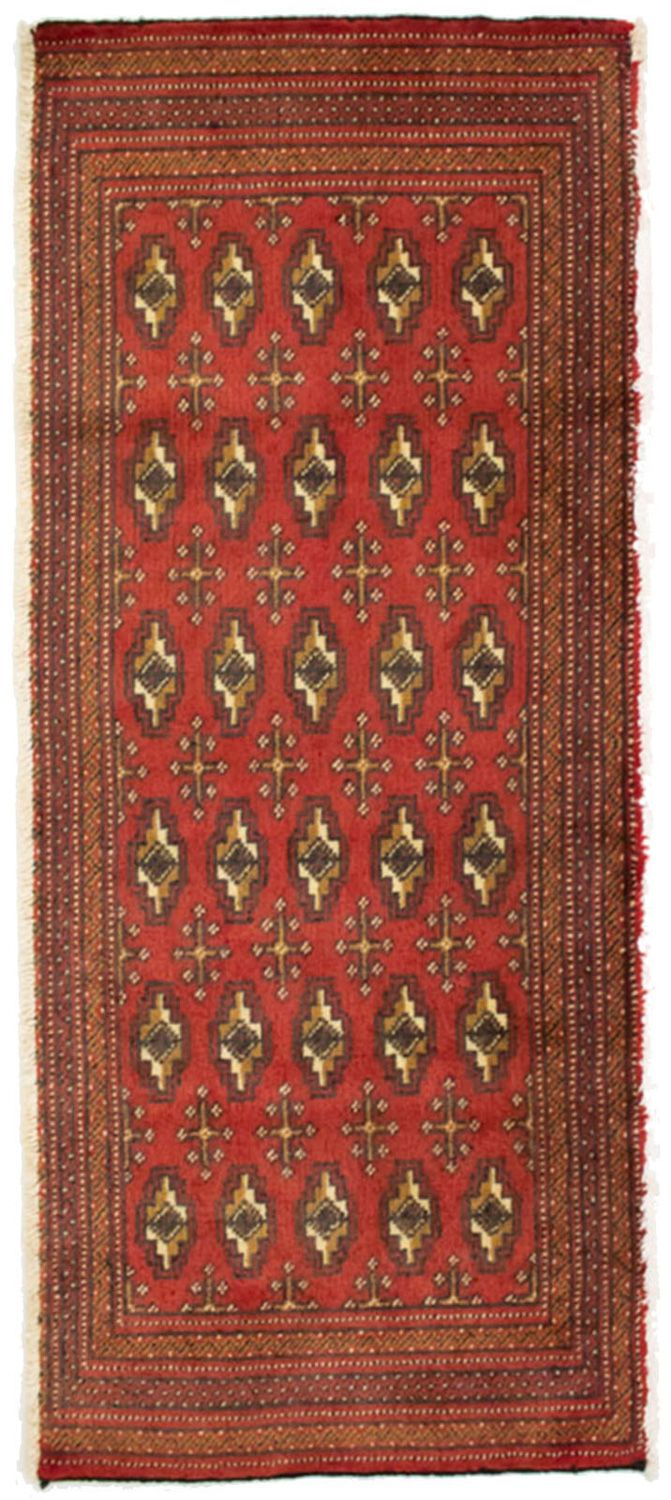 Turkaman tapijt - 130 x 60 cm - rood