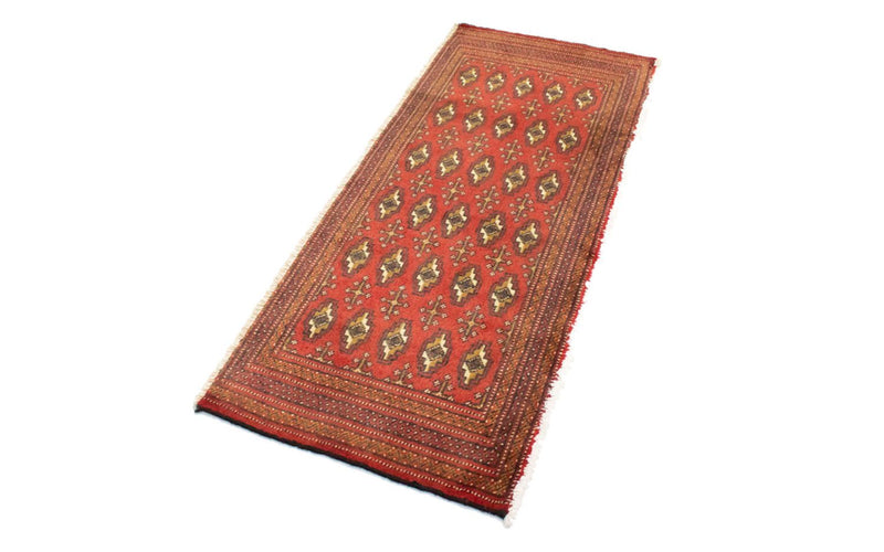 Turkaman tapijt - 130 x 60 cm - rood