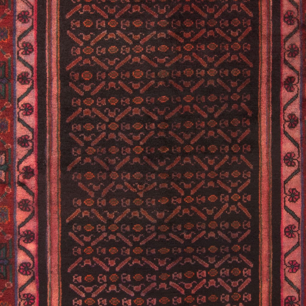 Perzisch Tapijt - Nomadisch - 300 x 155 cm - donkerrood