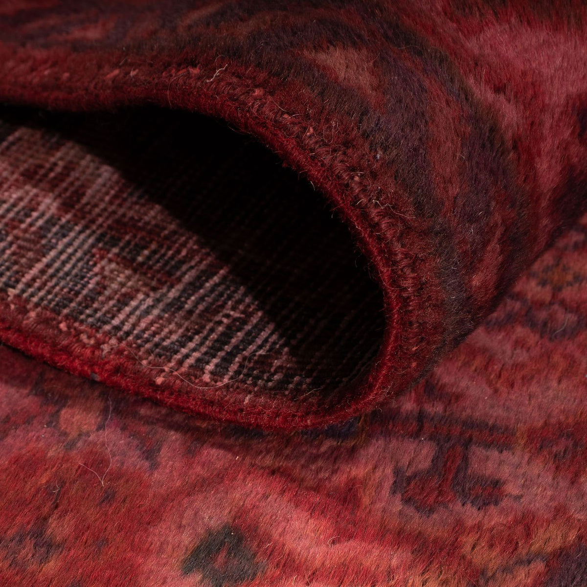 Loper Perzisch Tapijt - Nomadisch - 323 x 115 cm - donkerrood