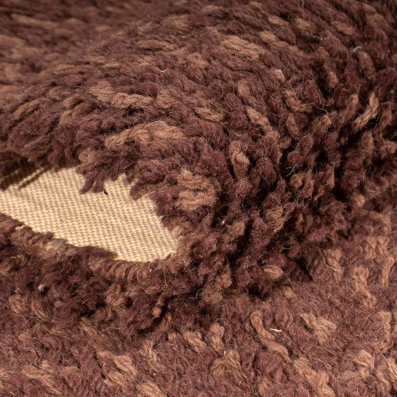 Loper Hoogpolig tapijt - 198 x 70 cm - bruin