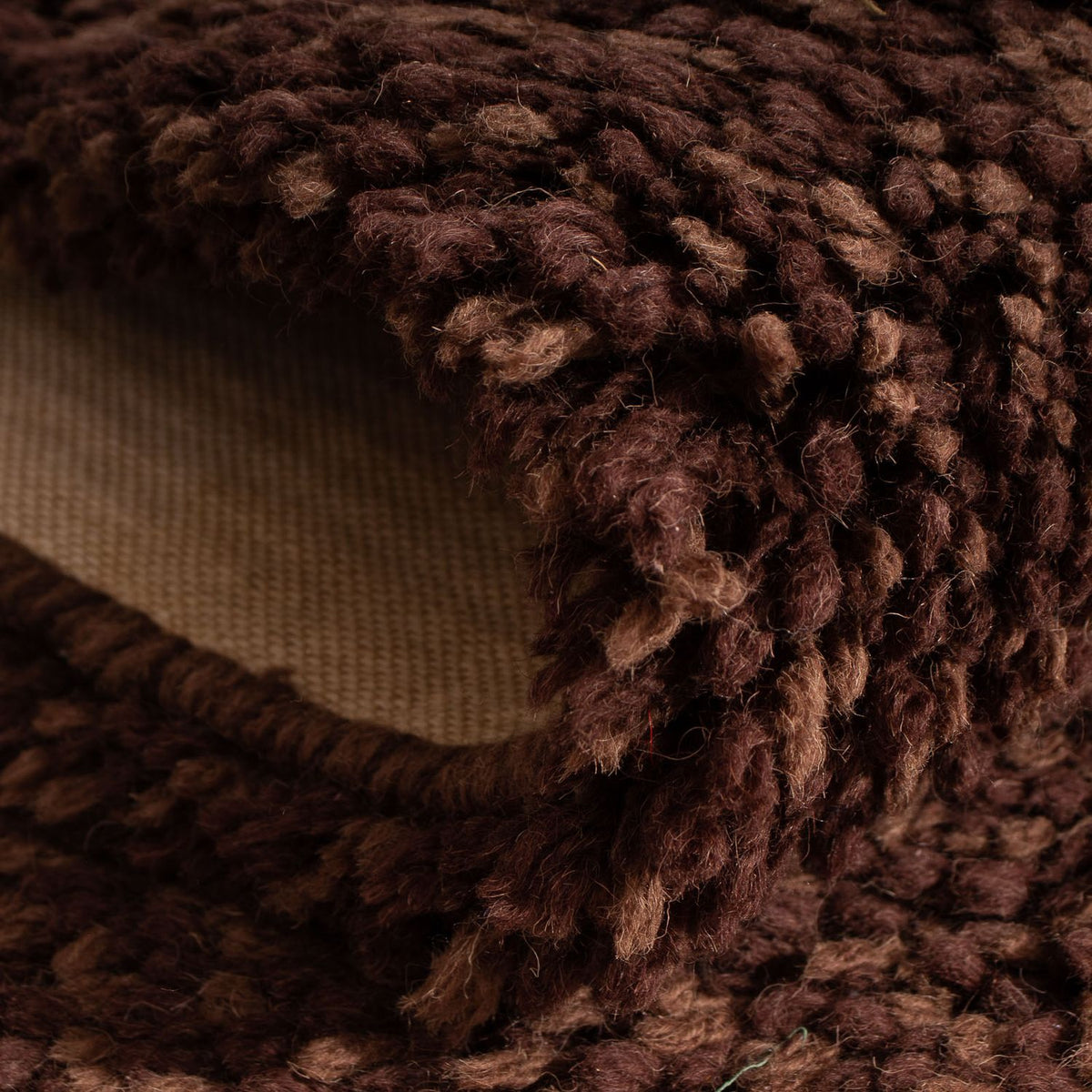 Loper Hoogpolig tapijt - 295 x 66 cm - bruin