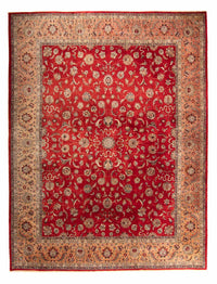 Oosters tapijt - Tabriz - 363 x 280 cm - donkerrood