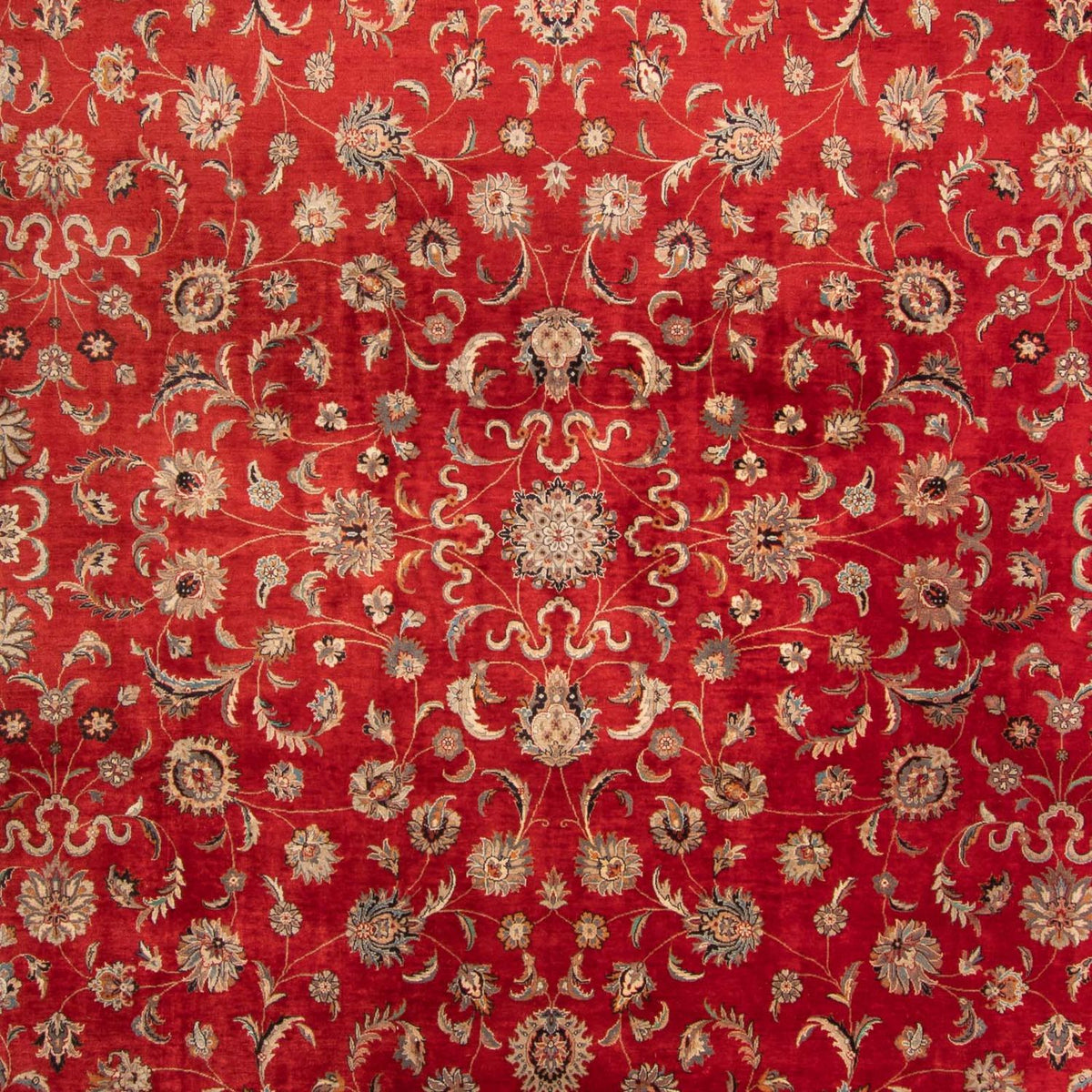 Oosters tapijt - Tabriz - 363 x 280 cm - donkerrood
