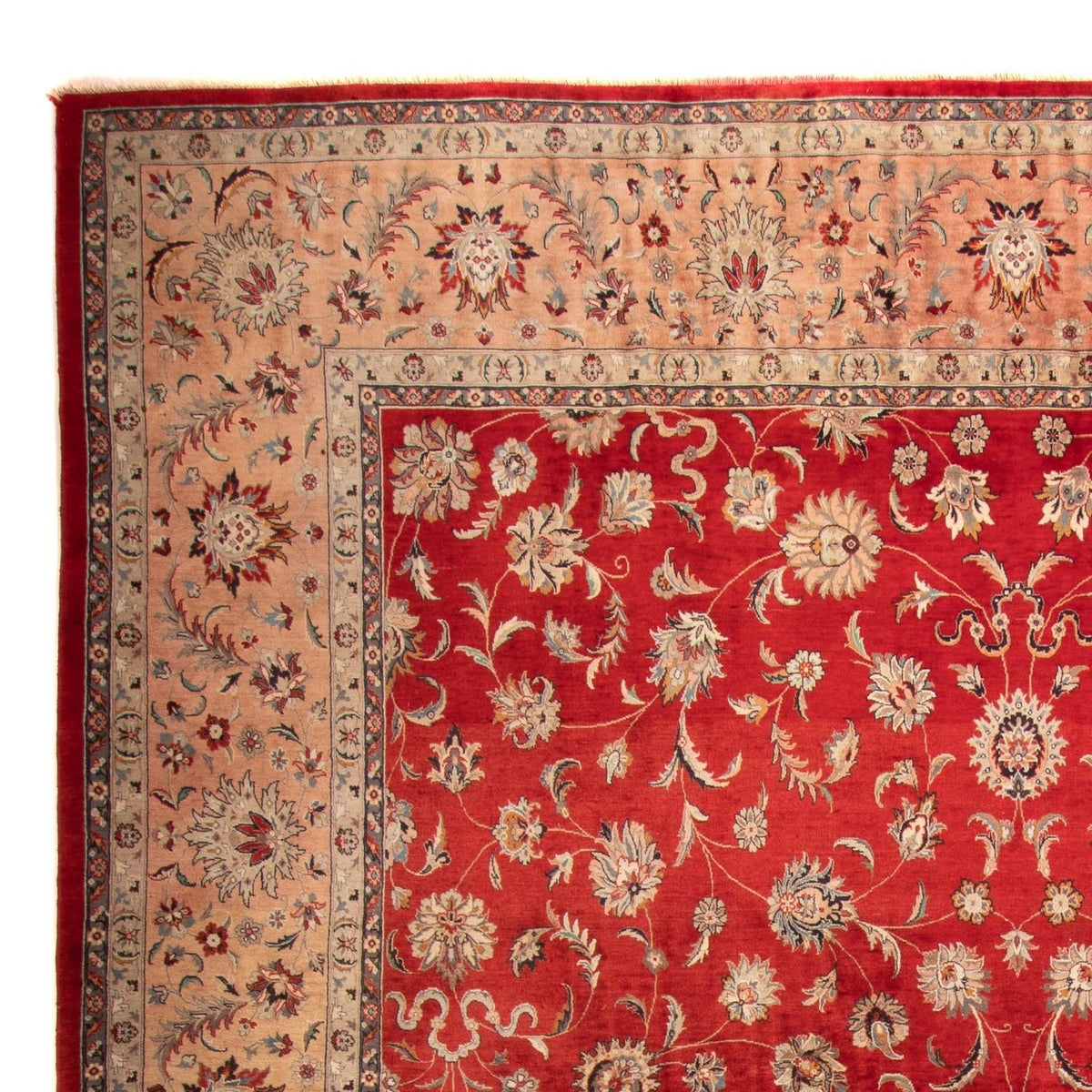 Oosters tapijt - Tabriz - 363 x 280 cm - donkerrood