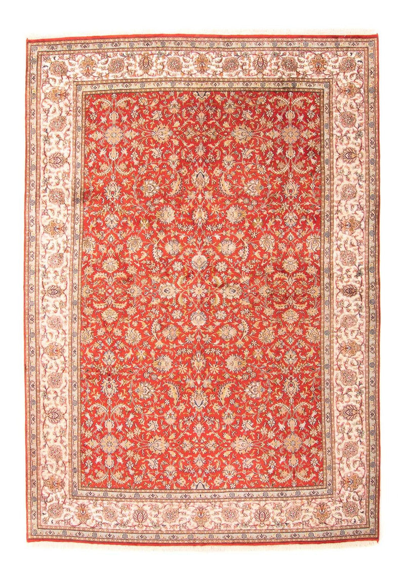 Zijden tapijt - Kashmir Silk - 277 x 186 cm - rood