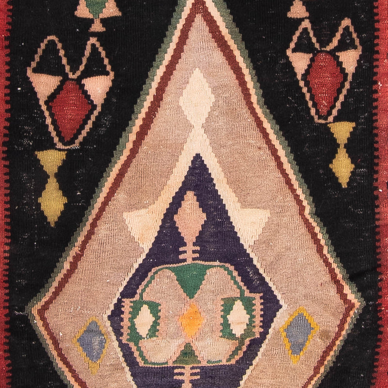 Loper Kelim tapijt - Oud - 300 x 150 cm - veelkleurig