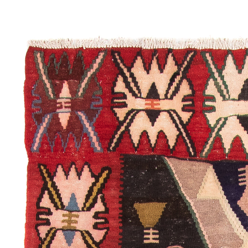 Loper Kelim tapijt - Oud - 300 x 150 cm - veelkleurig