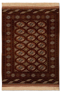 Turkaman tapijt - 154 x 103 cm - bruin