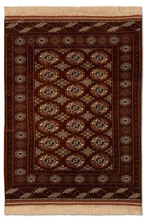 Turkaman tapijt - 154 x 103 cm - bruin