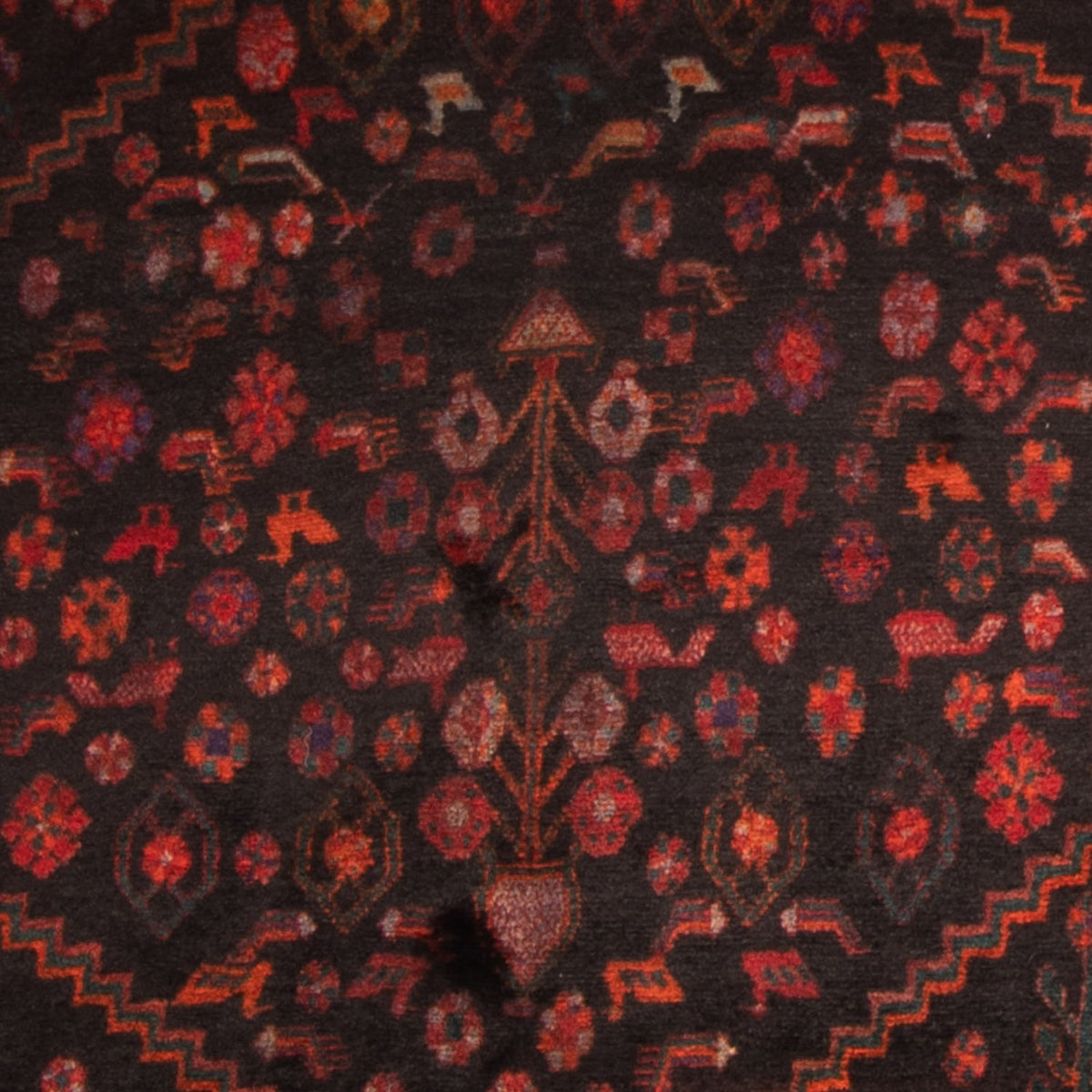 Loper Perzisch Tapijt - Nomadisch - 380 x 146 cm - donkerblauw