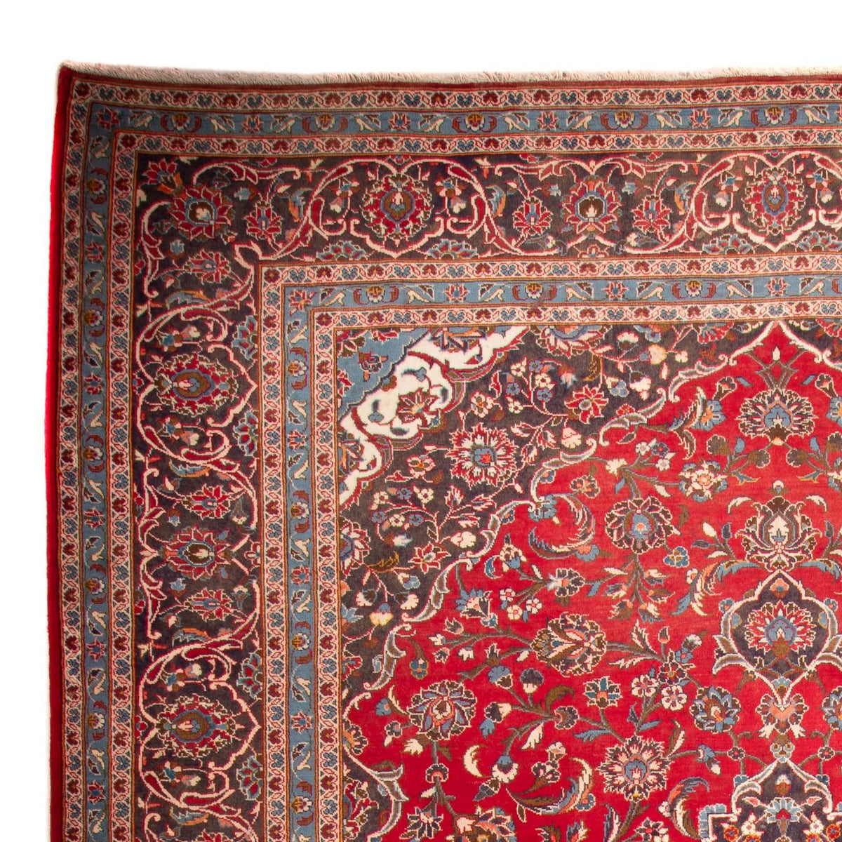 Perzisch tapijt - Keshan - 401 x 291 cm - rood