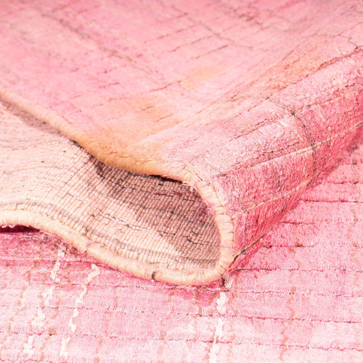 Viscose tapijt - 306 x 230 cm - roze