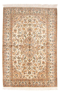 Zijden tapijt - Kashmir Silk - 150 x 96 cm - crème