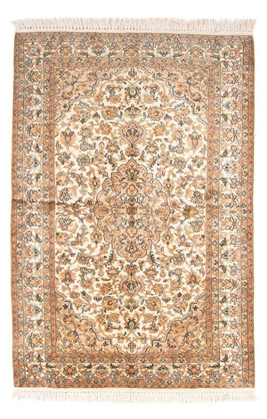 Zijden tapijt - Kashmir Silk - 150 x 96 cm - crème