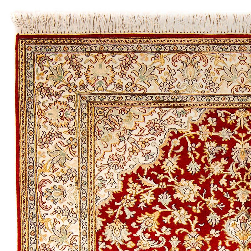 Zijden tapijt - Kashmir Silk - 186 x 129 cm - rood