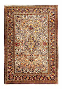 Perzisch tapijt - Ghom - 206 x 142 cm - beige