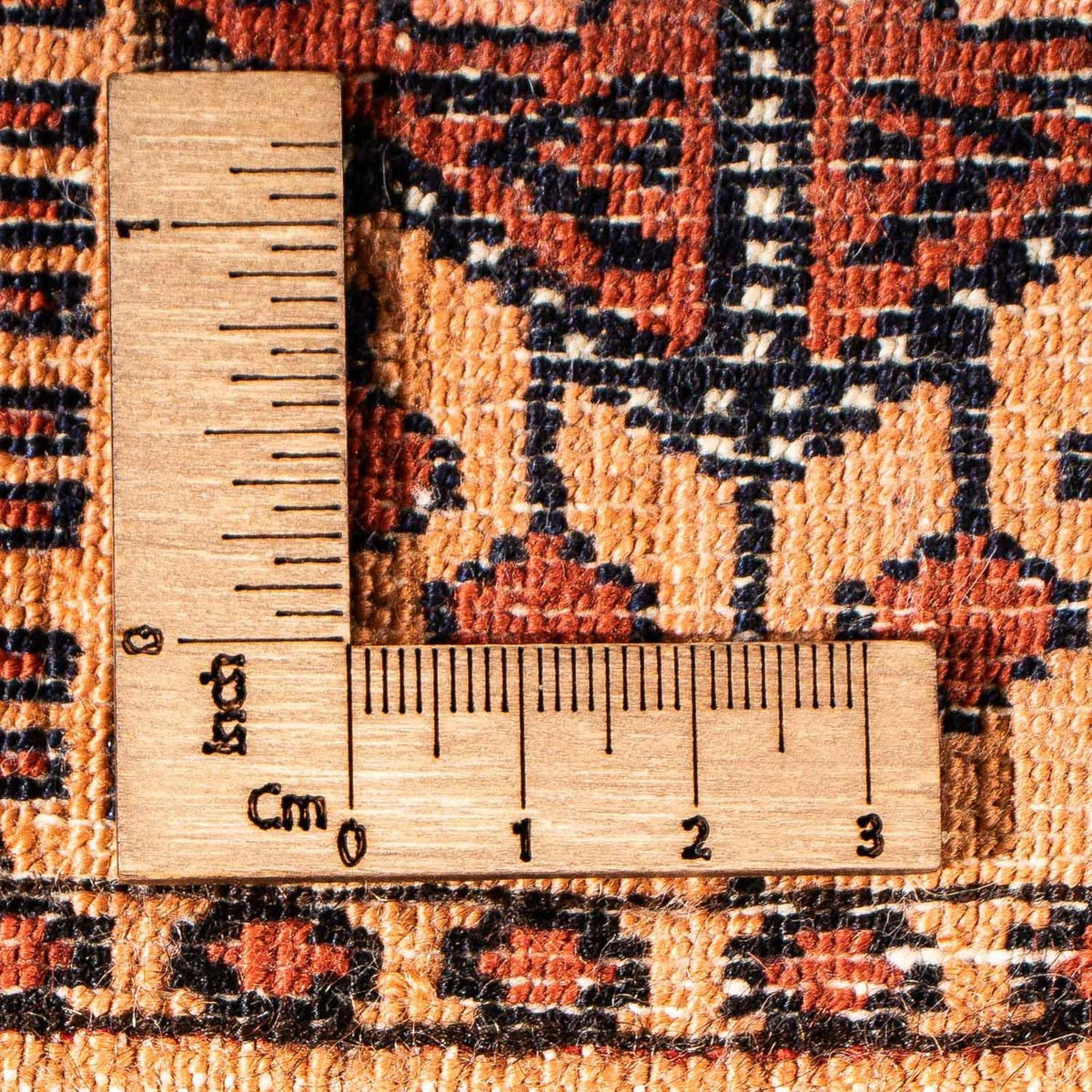 Zijden tapijt - Afghaanse zijde - 173 x 126 cm - goud