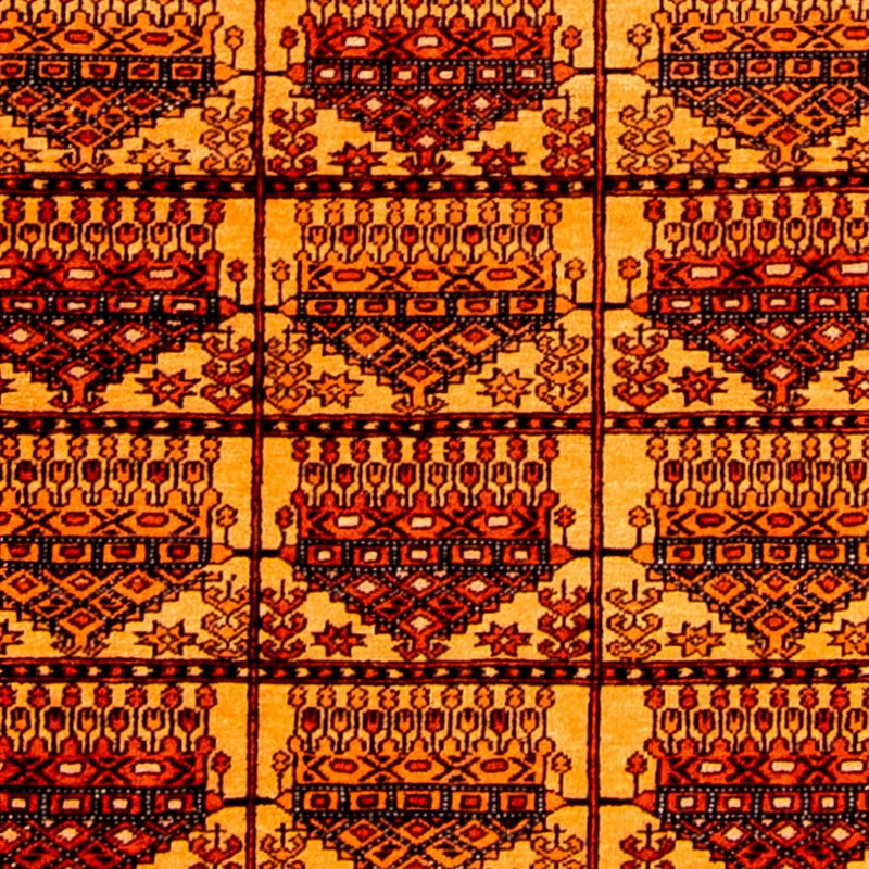 Zijden tapijt - Afghaanse zijde - 173 x 126 cm - goud