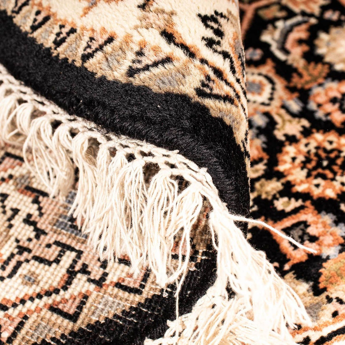 Oosters tapijt - Bijar - Indus rond  - 93 x 93 cm - donkerblauw