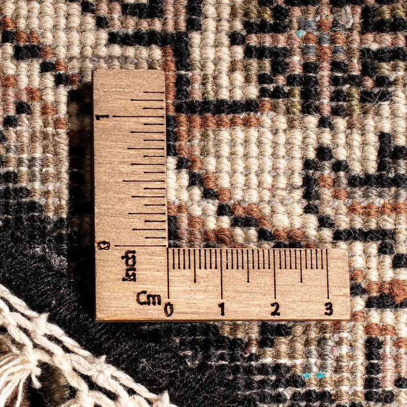 Oosters tapijt - Bijar - Indus rond  - 93 x 93 cm - donkerblauw