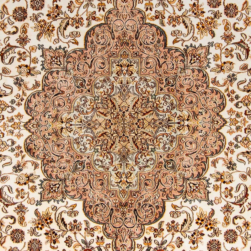 Zijden tapijt - Kashmir Silk - 307 x 243 cm - beige
