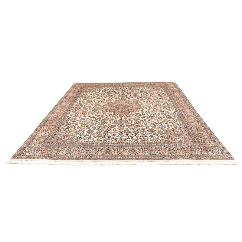 Zijden tapijt - Kashmir Silk - 307 x 243 cm - beige