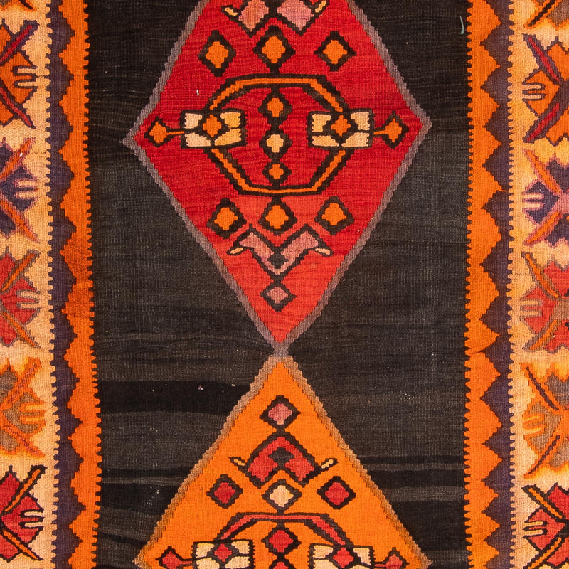 Loper Kelim tapijt - Oud - 380 x 150 cm - veelkleurig