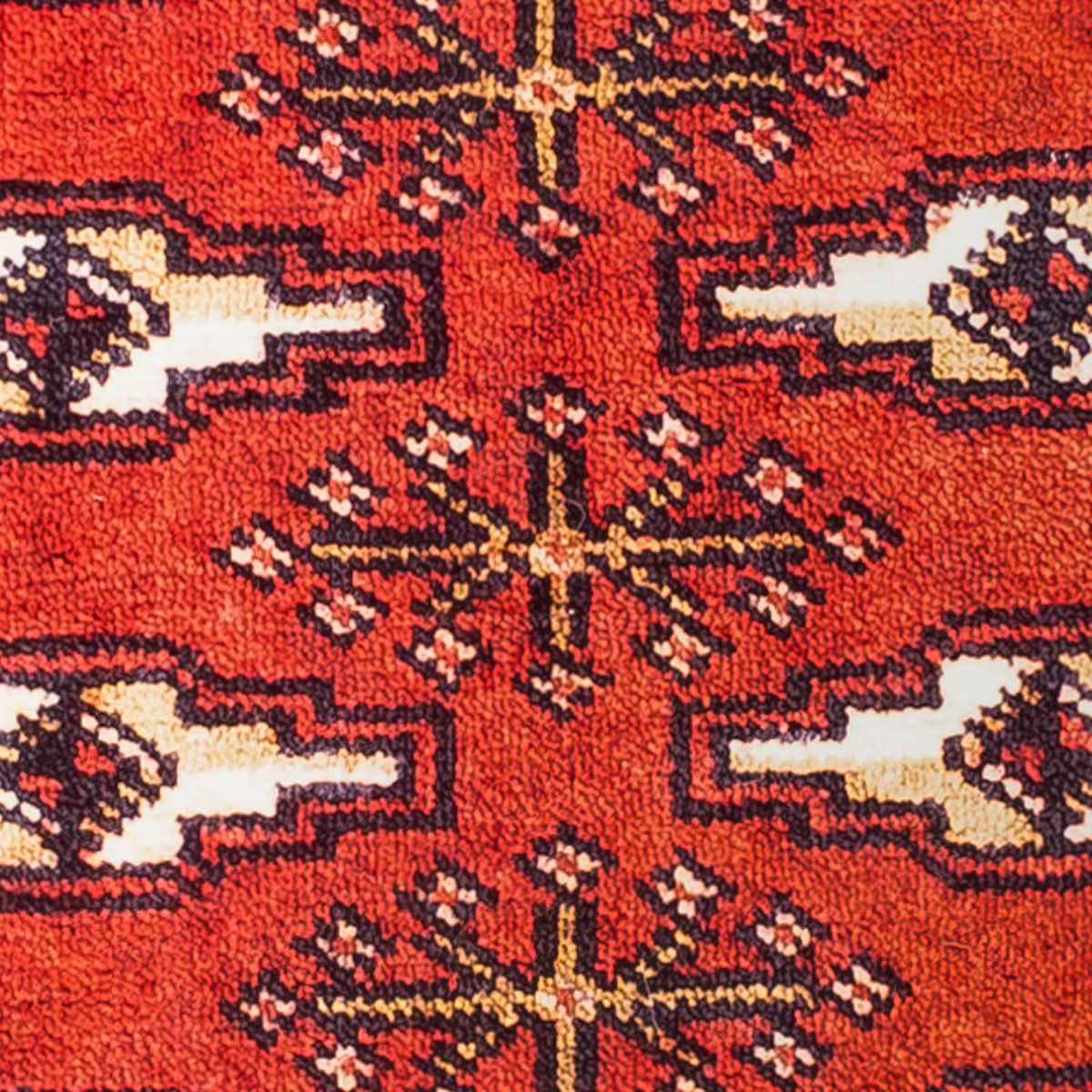 Turkaman tapijt - 88 x 67 cm - donkerrood