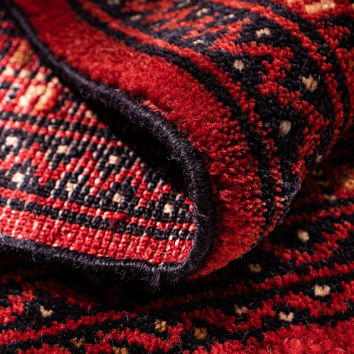 Turkaman tapijt - 88 x 67 cm - donkerrood