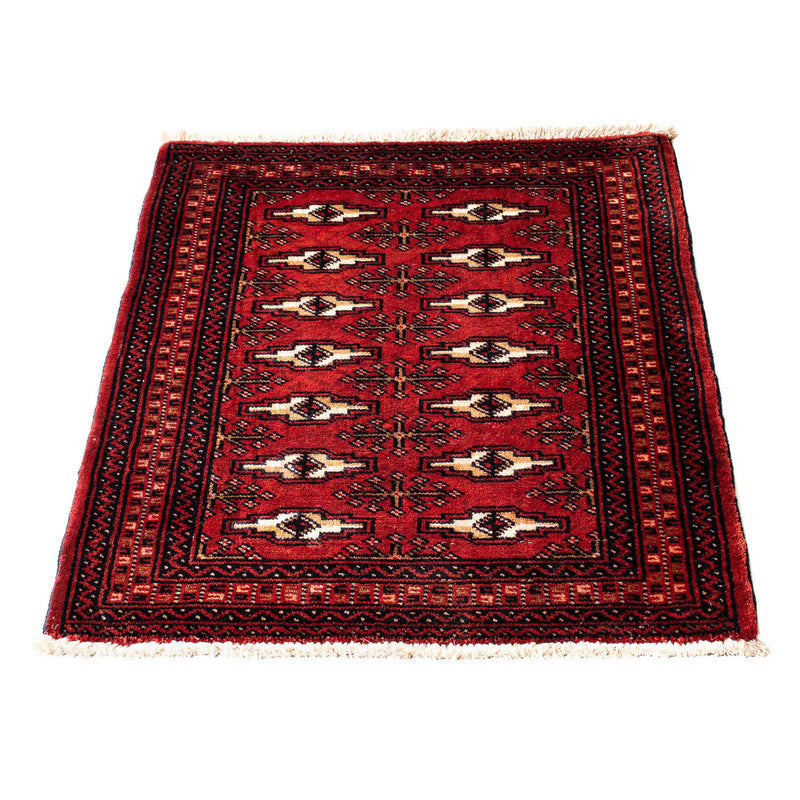 Turkaman tapijt - 88 x 67 cm - donkerrood