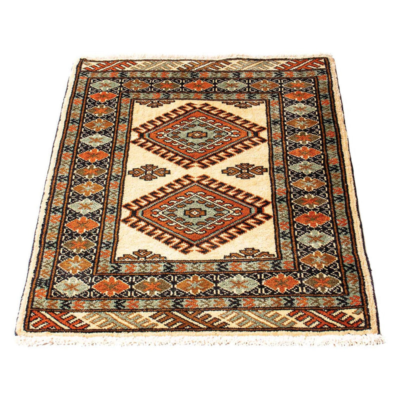 Turkaman tapijt - 94 x 67 cm - beige