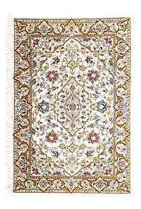 Perzisch tapijt - Keshan - 100 x 69 cm - beige