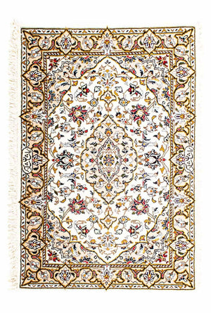 Perzisch tapijt - Keshan - 100 x 69 cm - beige