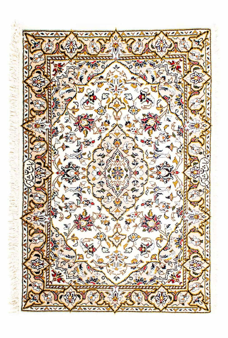 Perzisch tapijt - Keshan - 100 x 69 cm - beige